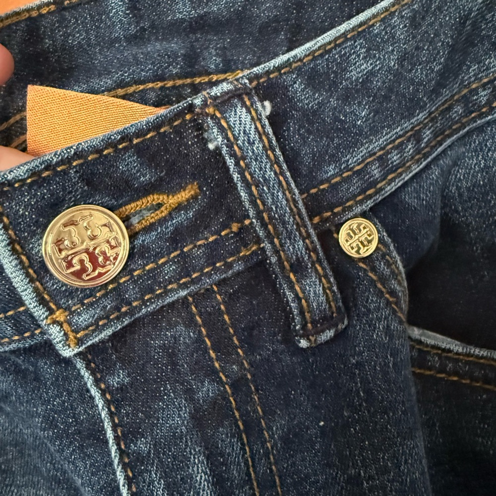 Tory Burch Dark Blue Denim Jeans - Picture 5 of 11